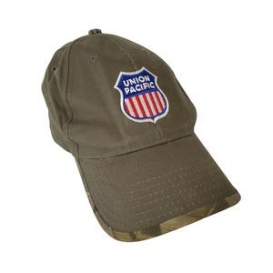 Union Pacific Khaki Greed Camouflage Baseball Hat Adjustable Kati Sportscap